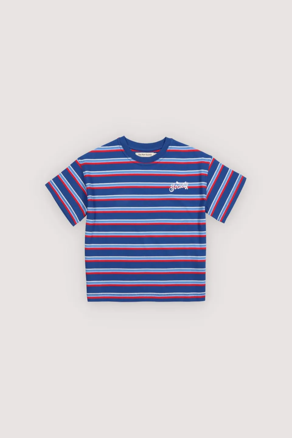 The New Society Ciclan Deep Sea Blue t-shirt 6 anni righe