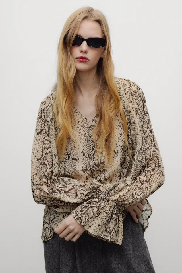 The New Society Isley camicia donna serpente viscosa