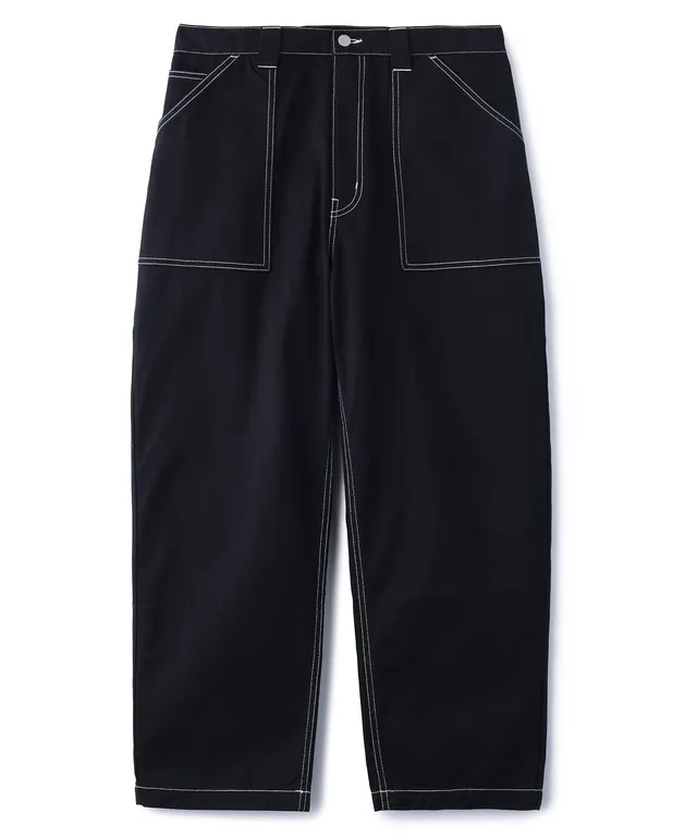 X-Large Stitched Work pantaloni da lavoro neri cotone