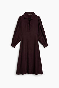 THE NEW SOCIETY Halo Woman Dress abito midi bordeaux viscosa