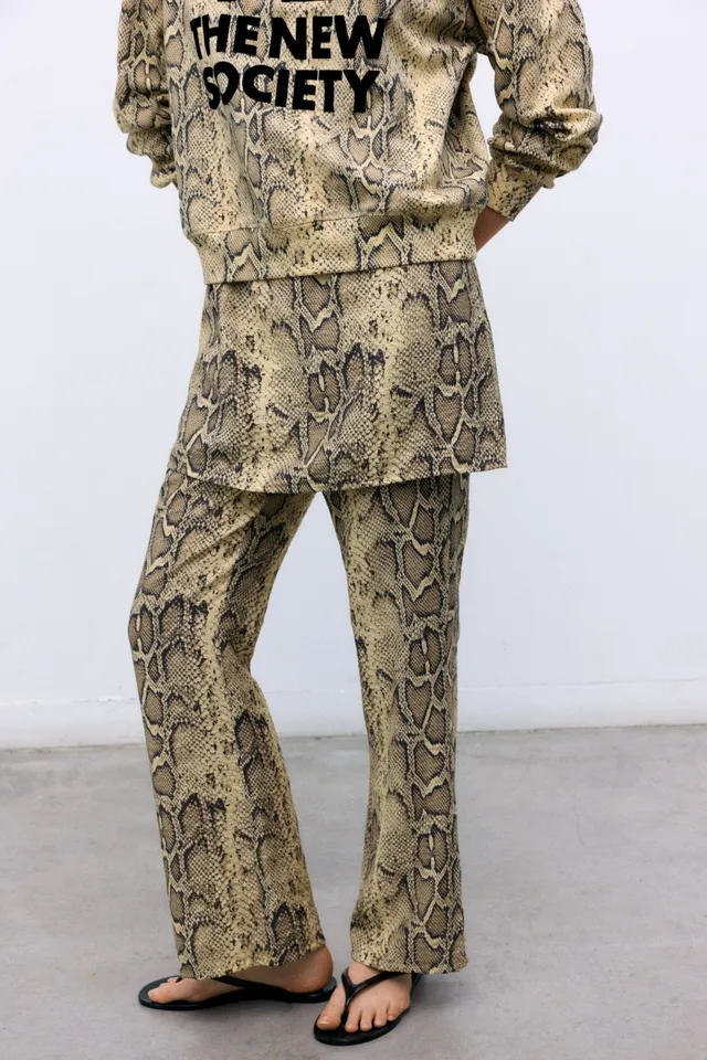 The New Society Nettle Pant Donna Nettle Print Viscosa