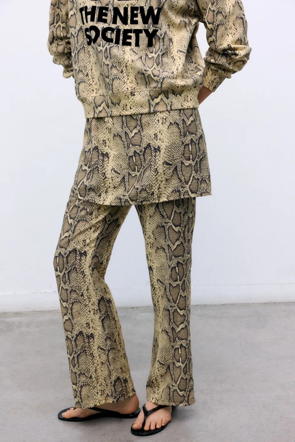 The New Society Nettle Pant Donna Nettle Print Viscosa