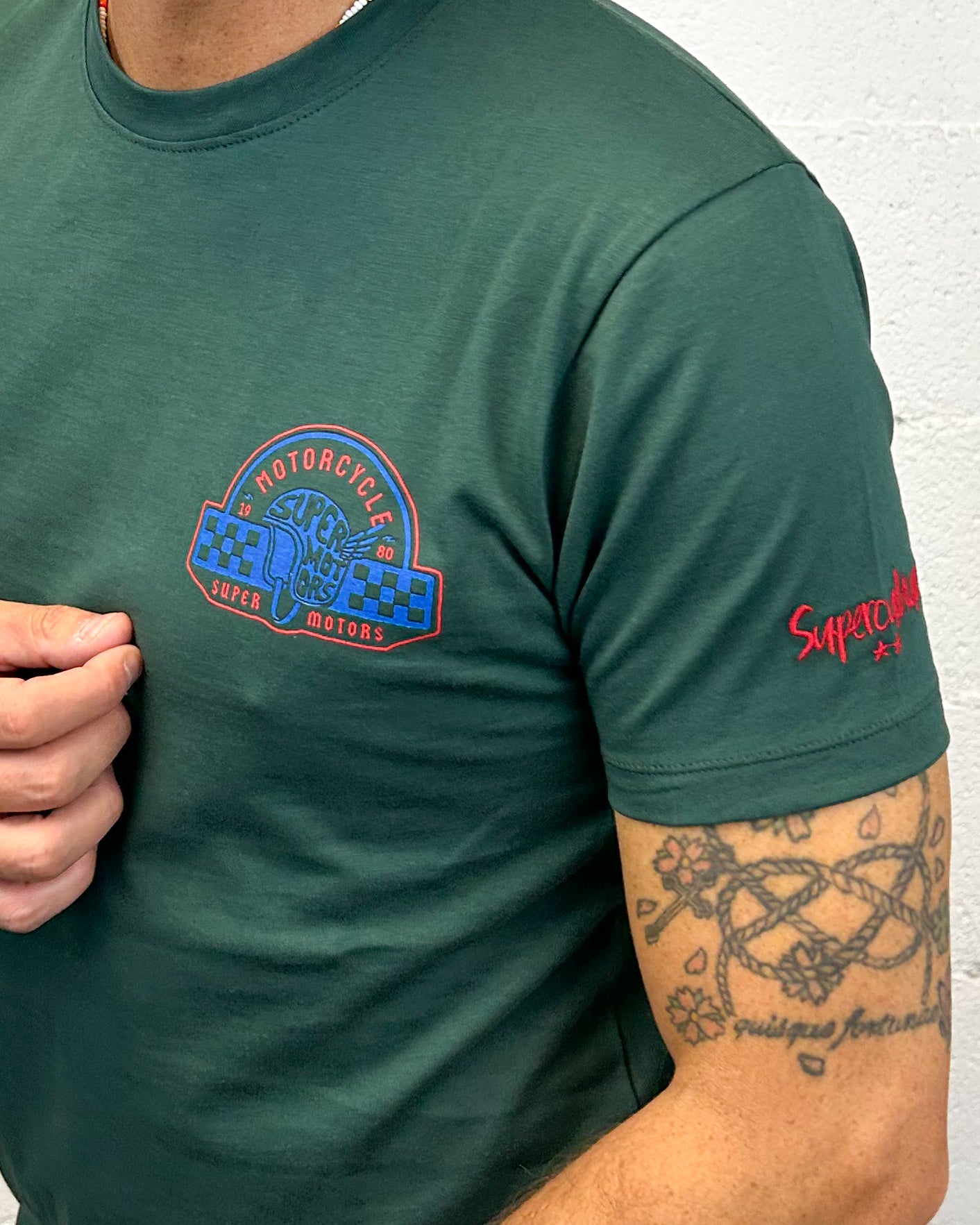 ONLYONE SUPERCULTURE Motorcycle t-shirt bosco vestibilita regolare