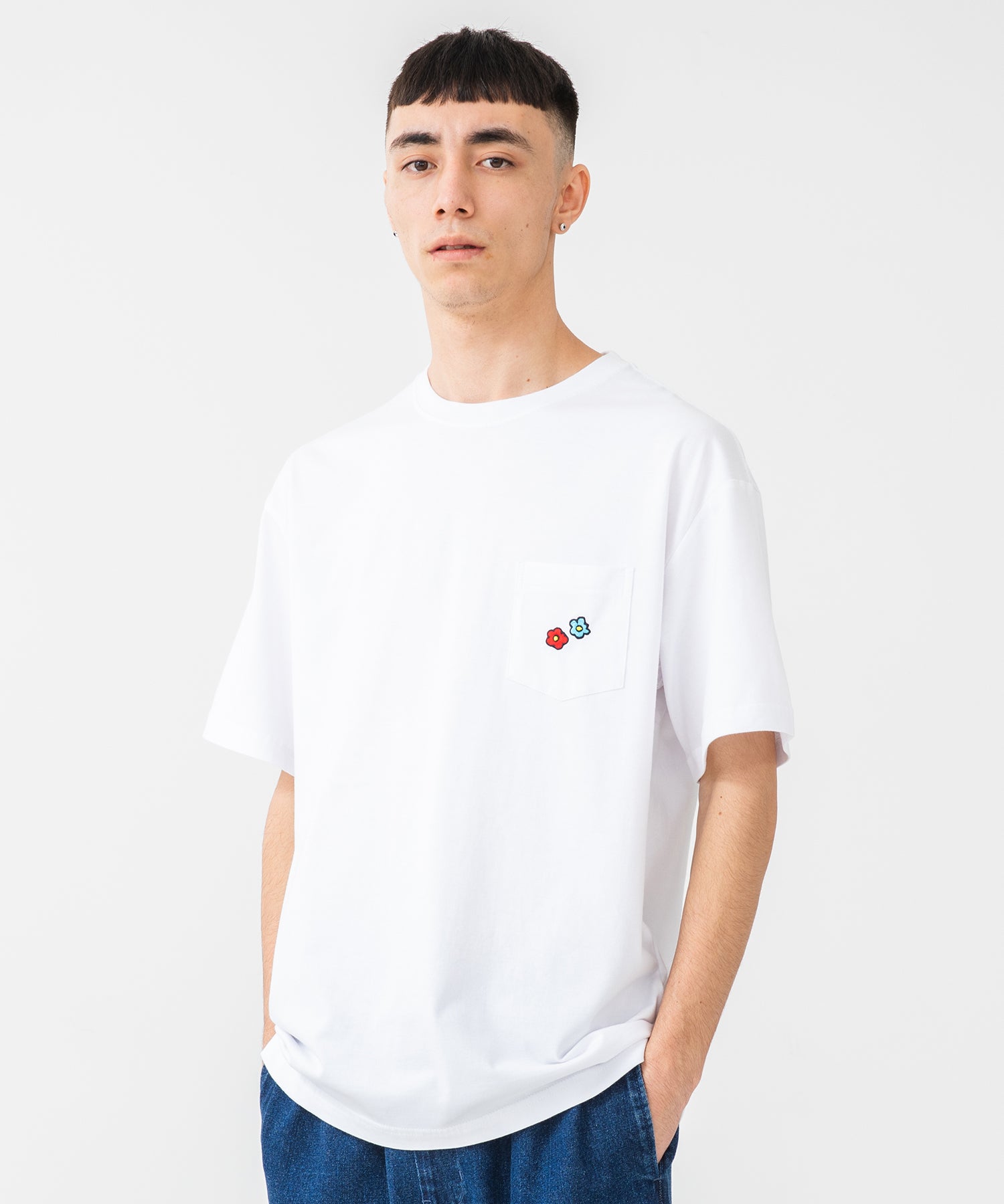 X-Large Weekender Pocket t-shirt bianca cotone