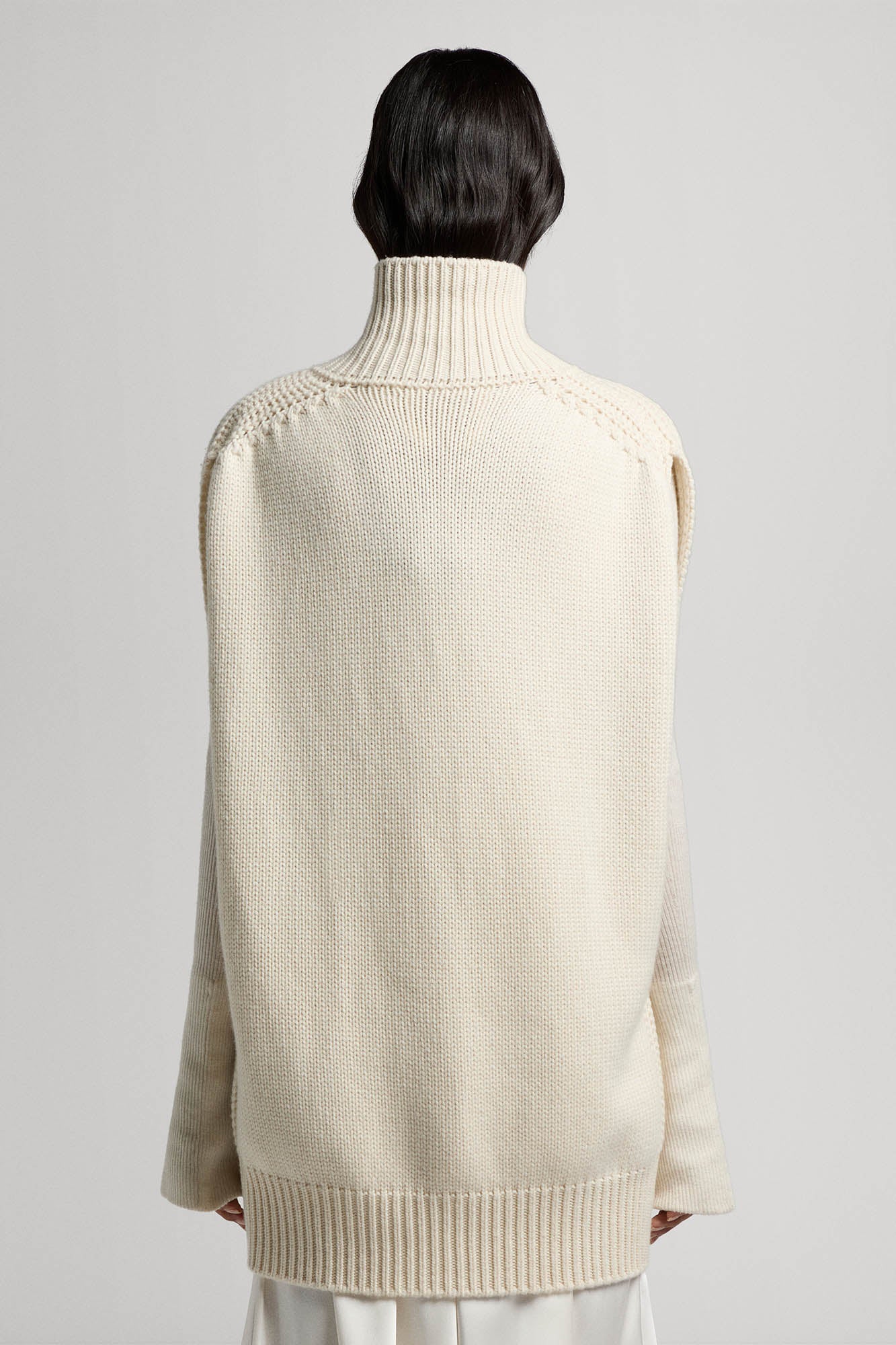 Sa Su Phi Matilda cardigan smanicato zip avorio