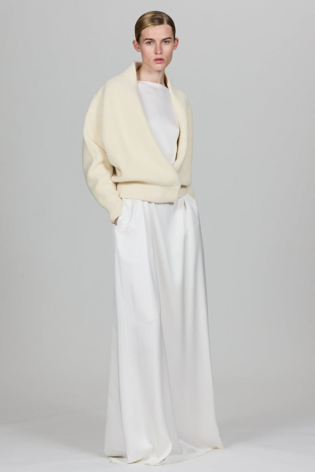 Sa Su Phi ER Criss Cross Cardi sciarpa cashmere lunga