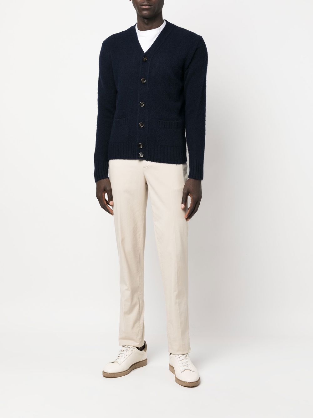 Aspesi M470 cardigan blu uomo