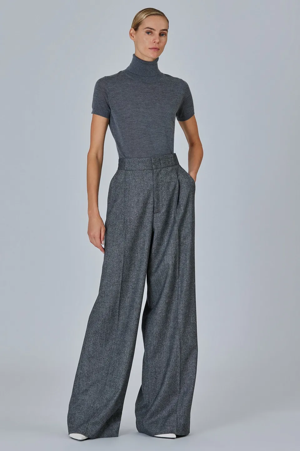 Sa Su Phi High Neck top maniche corte 38 collo alto