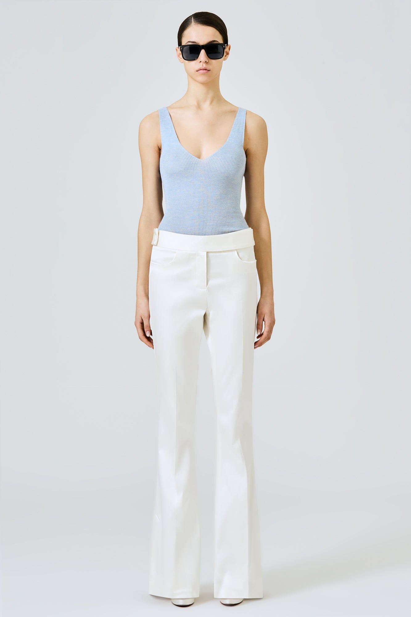 Sa Su Phi Elena pantaloni seta cotone avorio 38