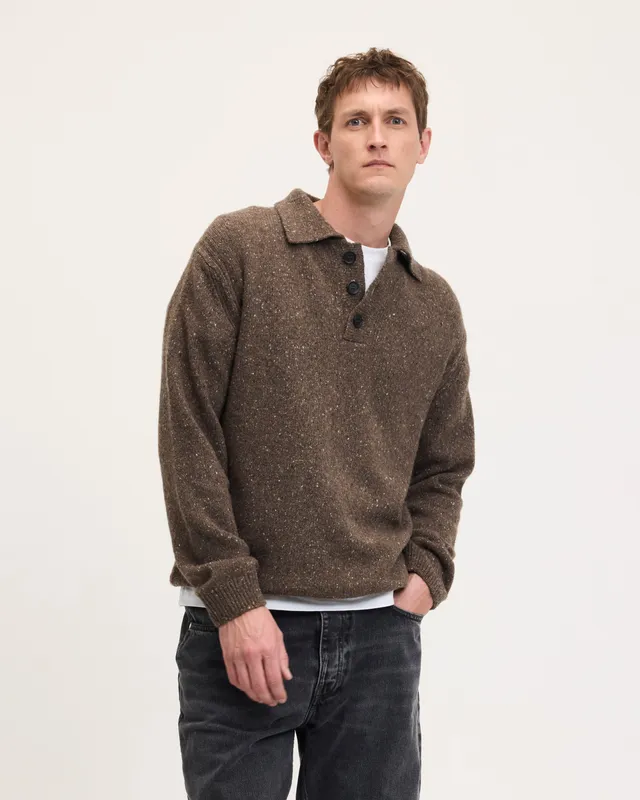 Goodpeople Kpolo maglia polo lana mocca