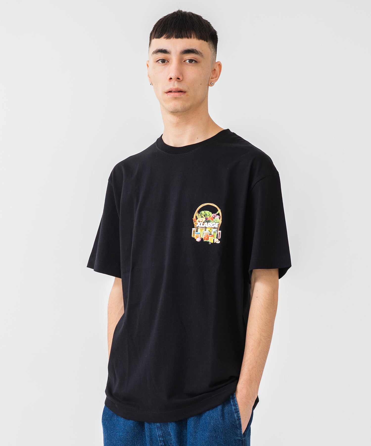 X-Large Organic t-shirt cotone regular fit nera