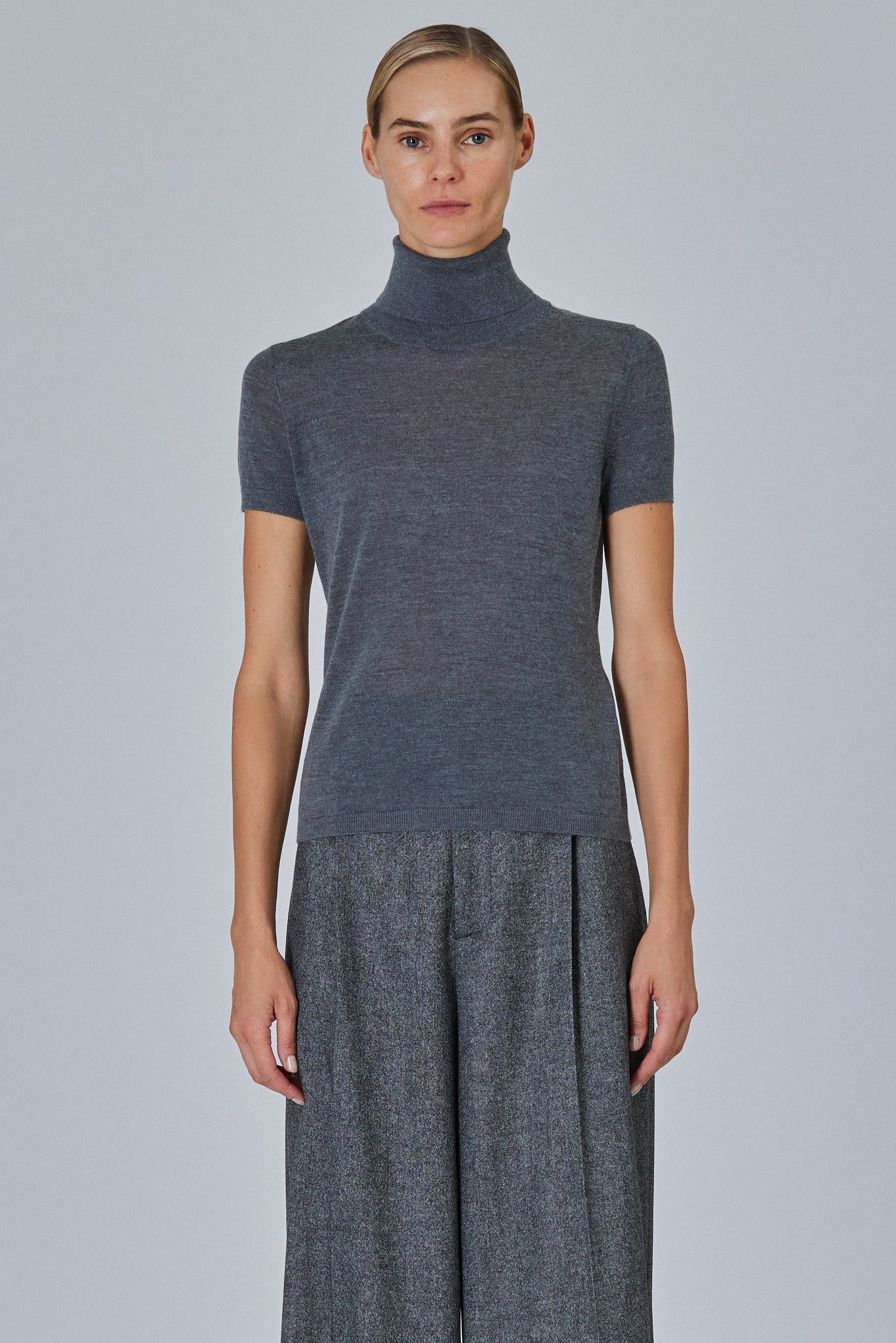 Sa Su Phi High Neck top maniche corte 38 collo alto