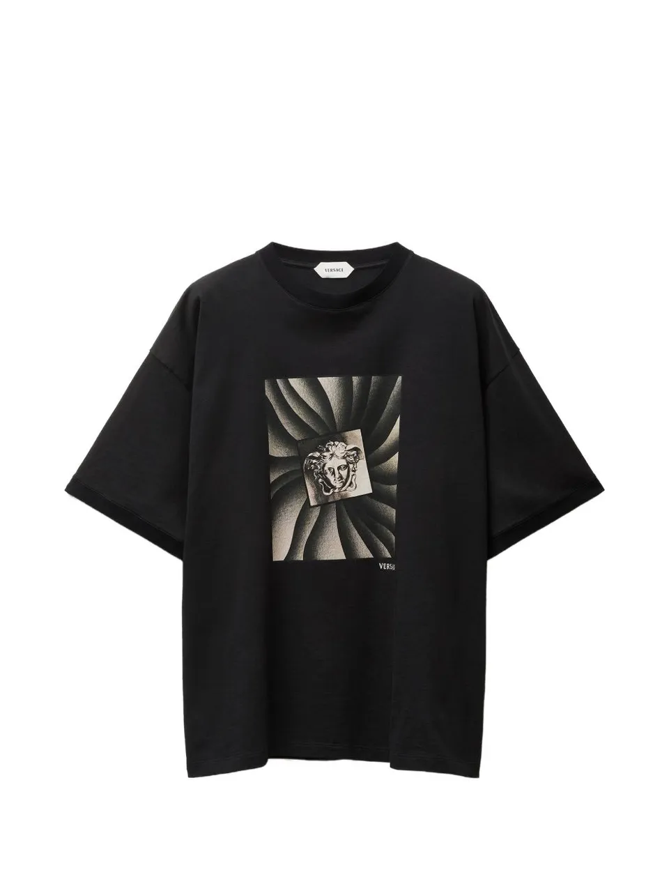 Versace 1026093 t-shirt nera cotone