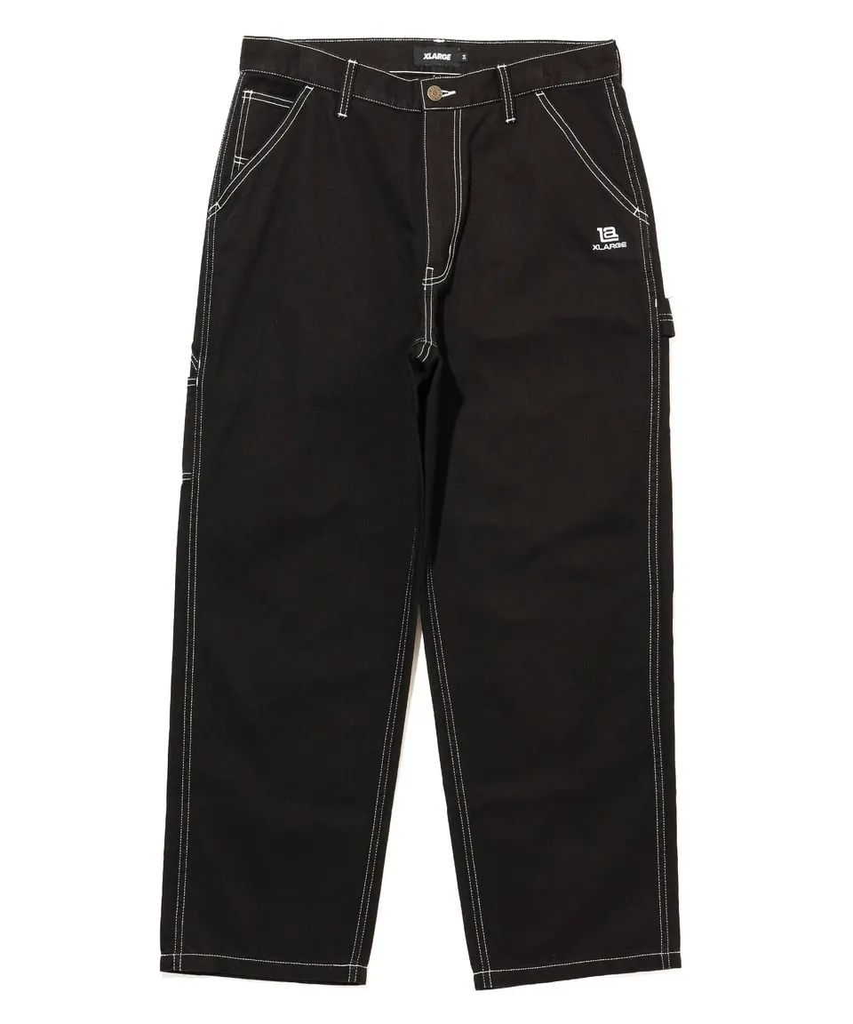 X-Large LA Stitched Painter pantaloni nero