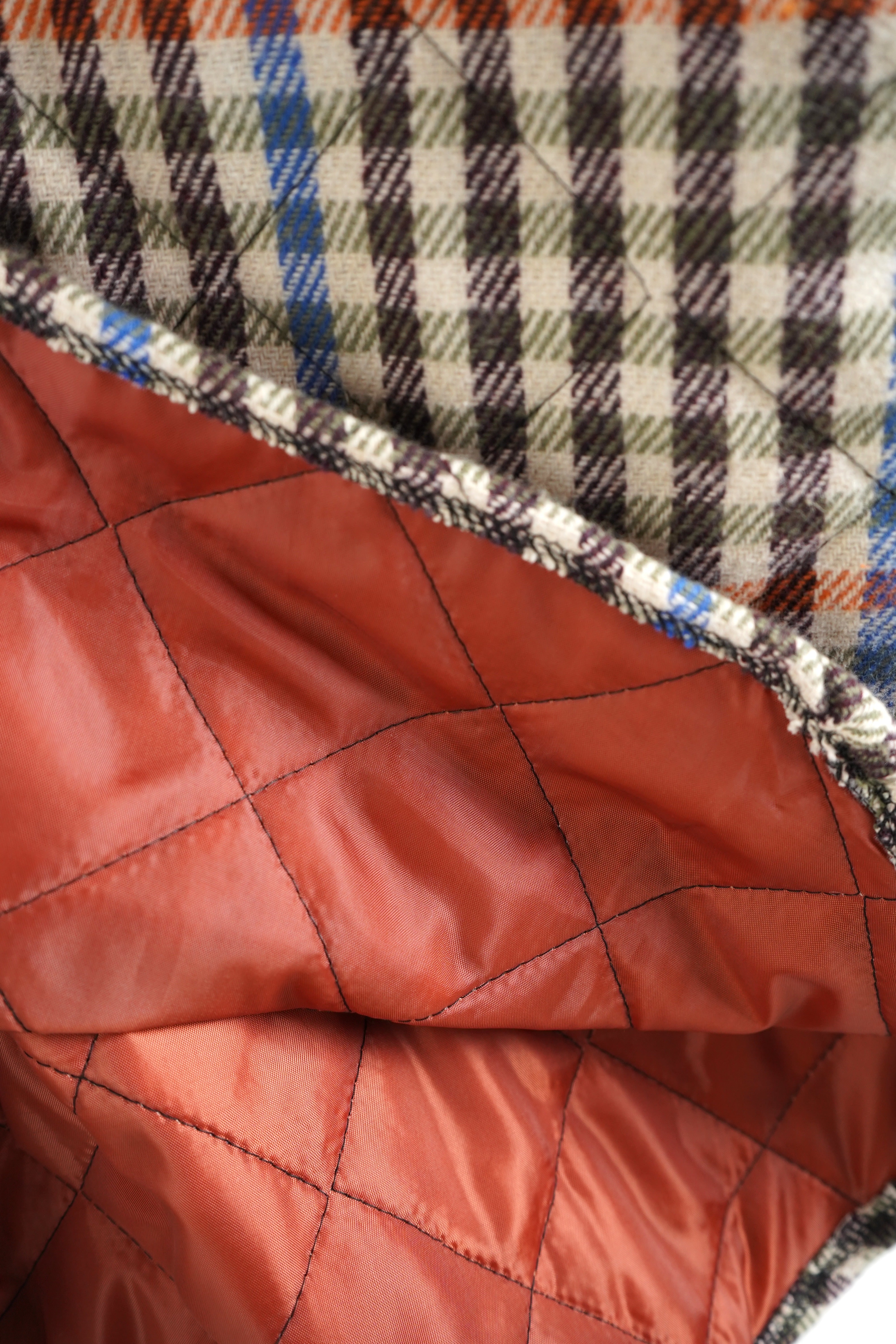 DUCA Check giubbotto camicia oversize marrone quadri