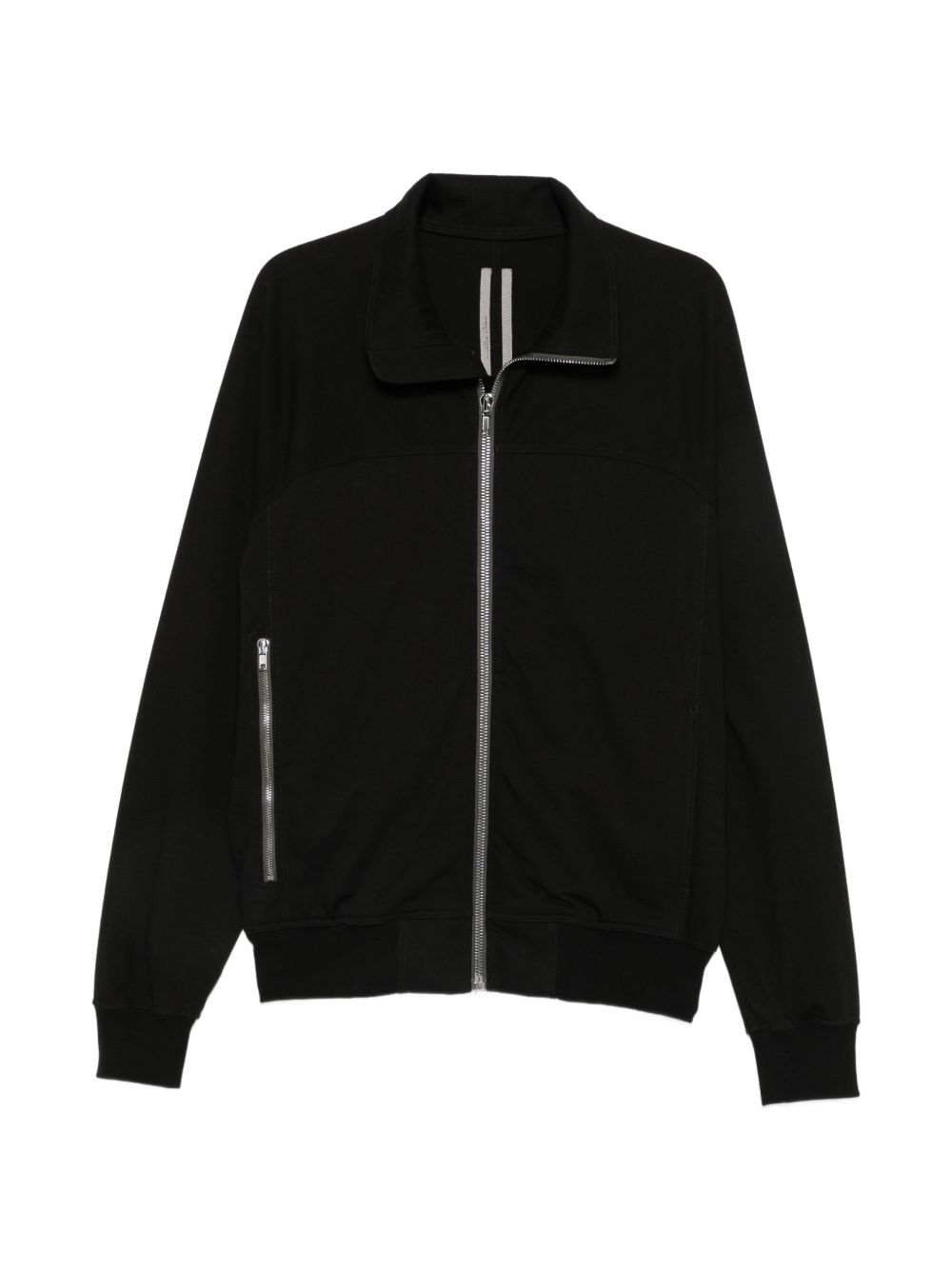 Rick Owens RU02F4278 Felpa Nera in Cotone