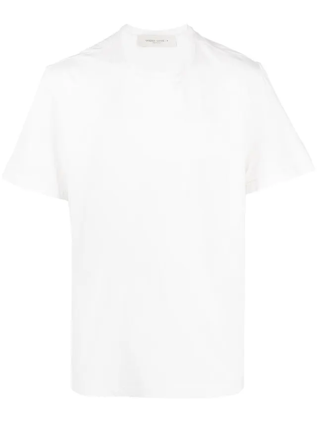 Golden Goose GMP01220 t-shirt uomo bianca cotone