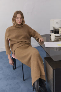 The New Society Ottawa gonna donna maglia elastico coordinata