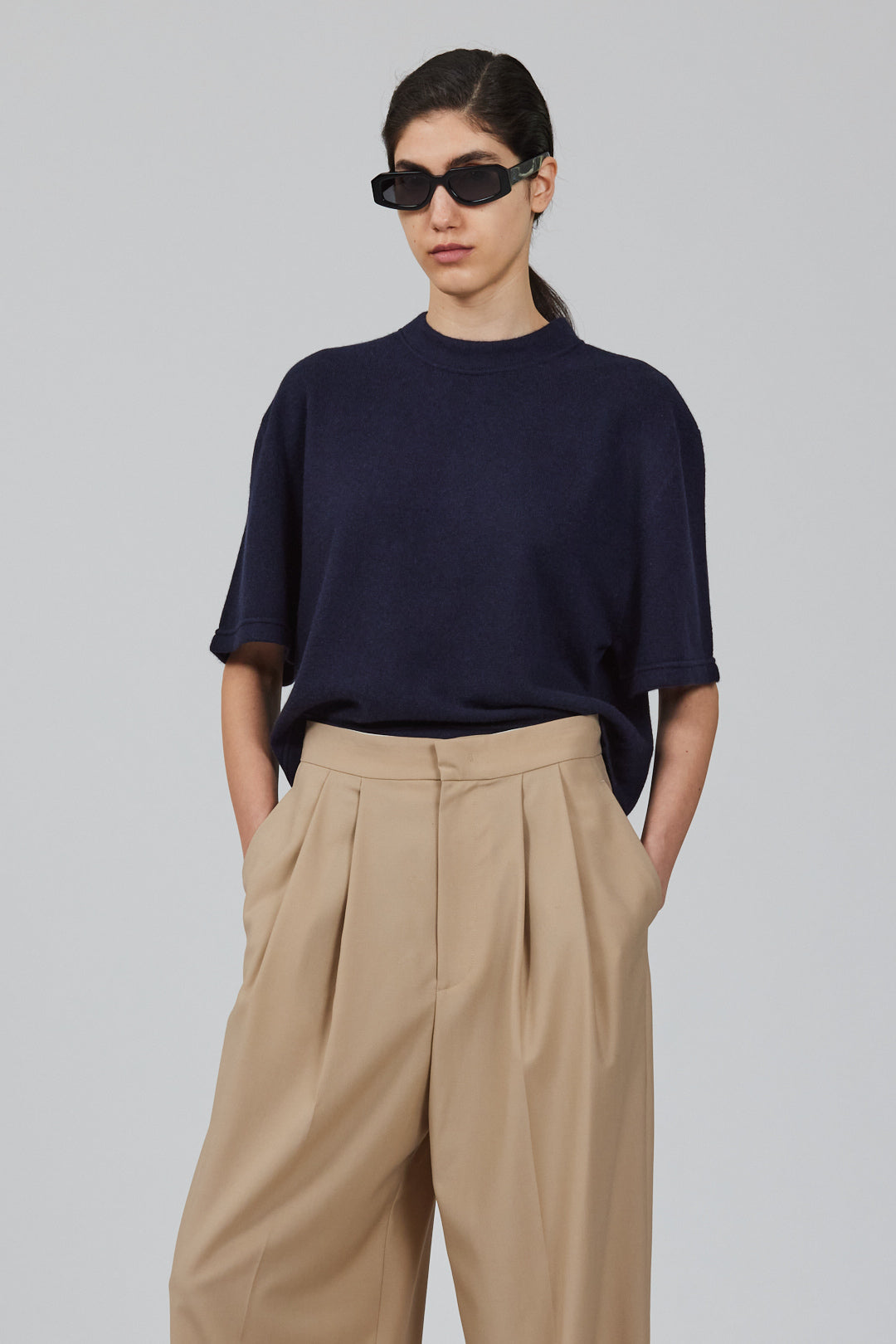 Sa Su Phi t-shirt corta cashmere taglia 38 gialla