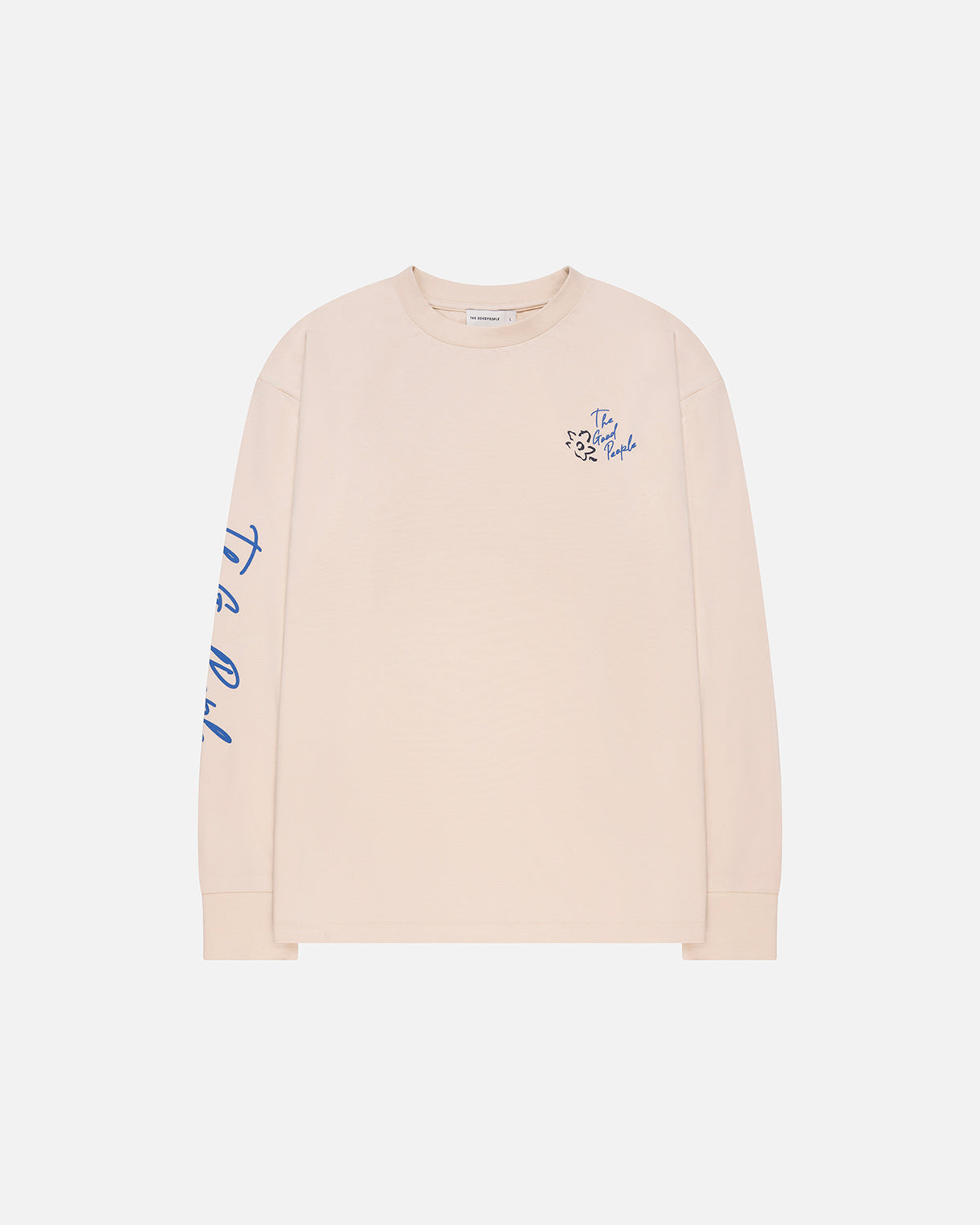 GOODPEOPLE Oliver maglia maniche lunghe cotone ecrù