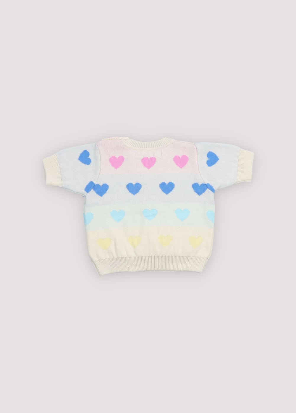 The New Society Pinpilin maglione neonato 6m cuori cotone