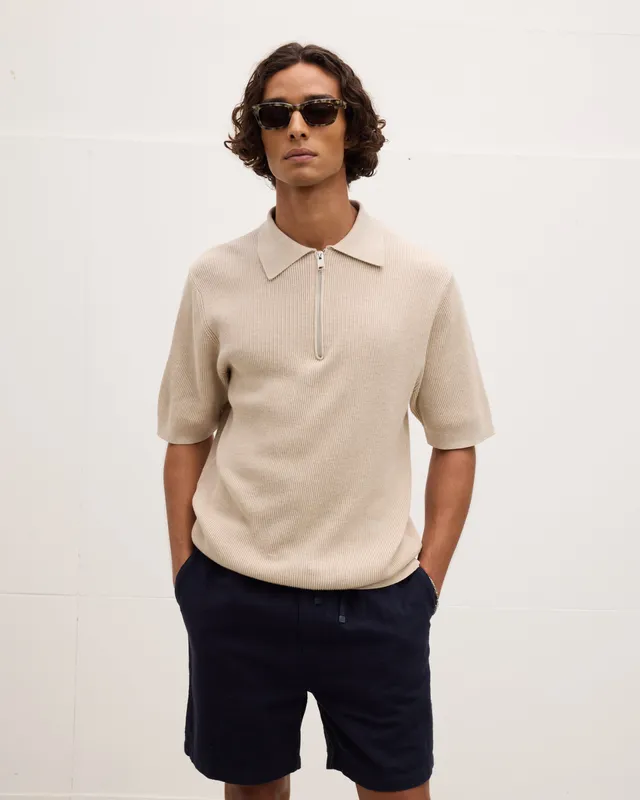 GOODPEOPLE PICA polo maglia cotone Beige Melange