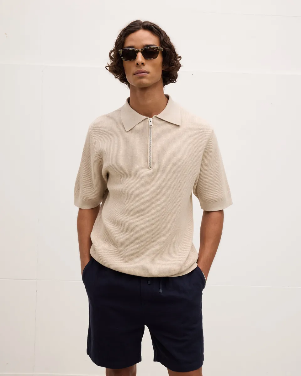 GOODPEOPLE PICA polo maglia cotone Beige Melange