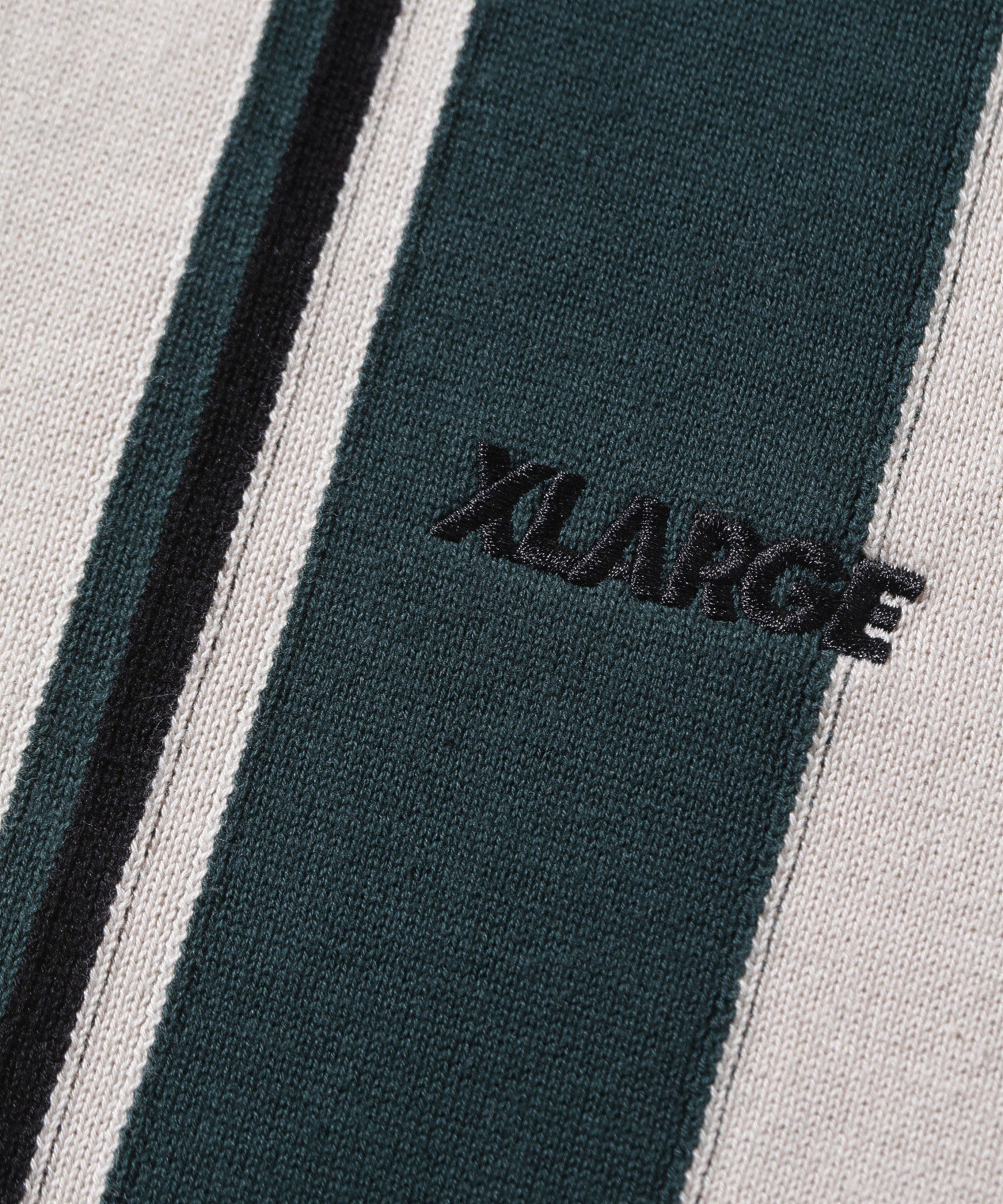 X-Large Line Knit polo beige cotone