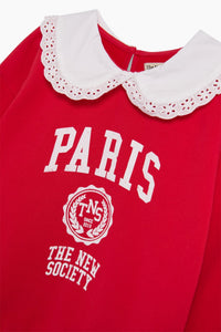 The New Society Paris felpa bambino cotone