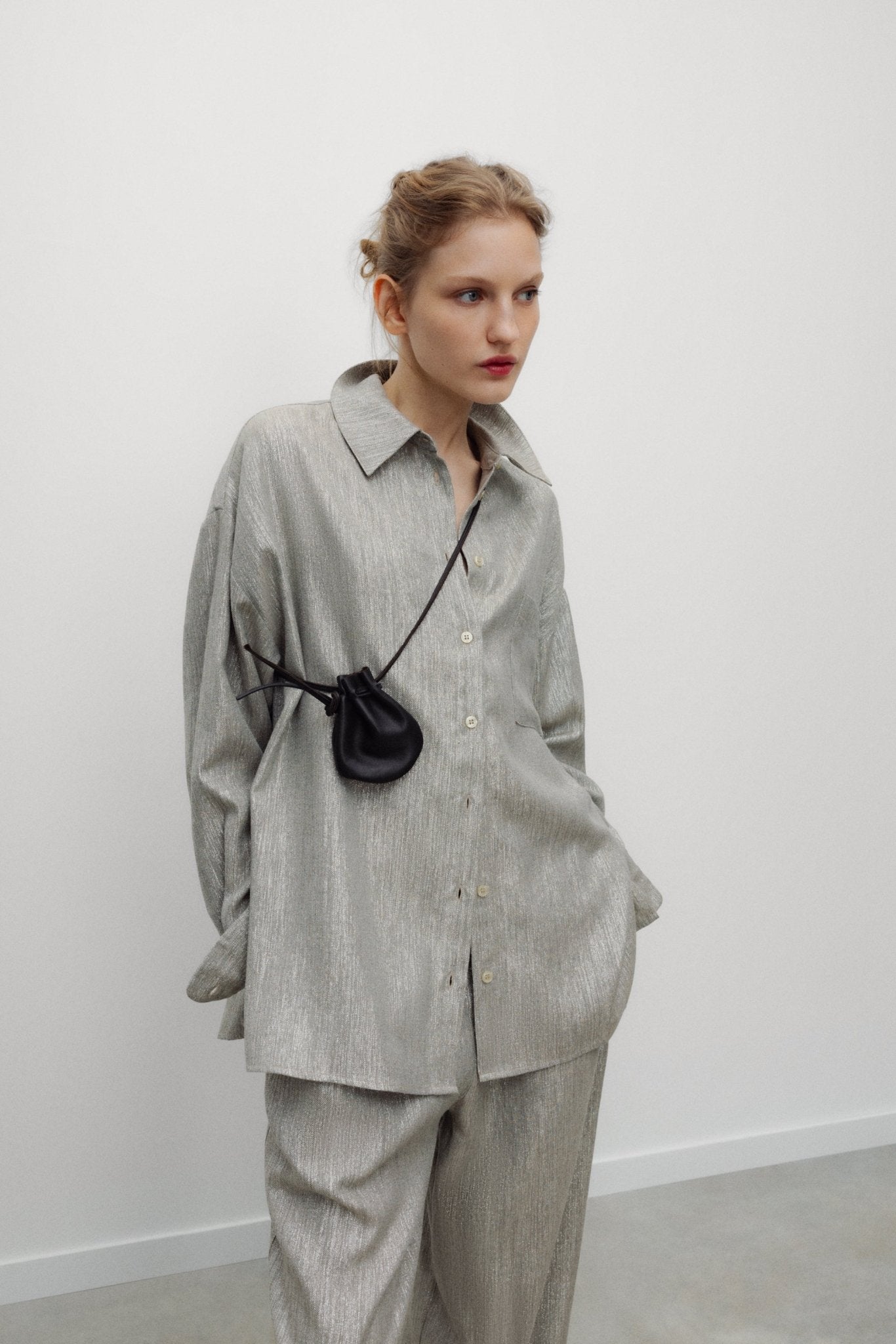 THE NEW SOCIETY Iris camicia donna viscosa lurex elegante