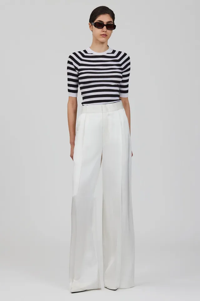 Sa Su Phi girocollo top in maglia cashmere seta
