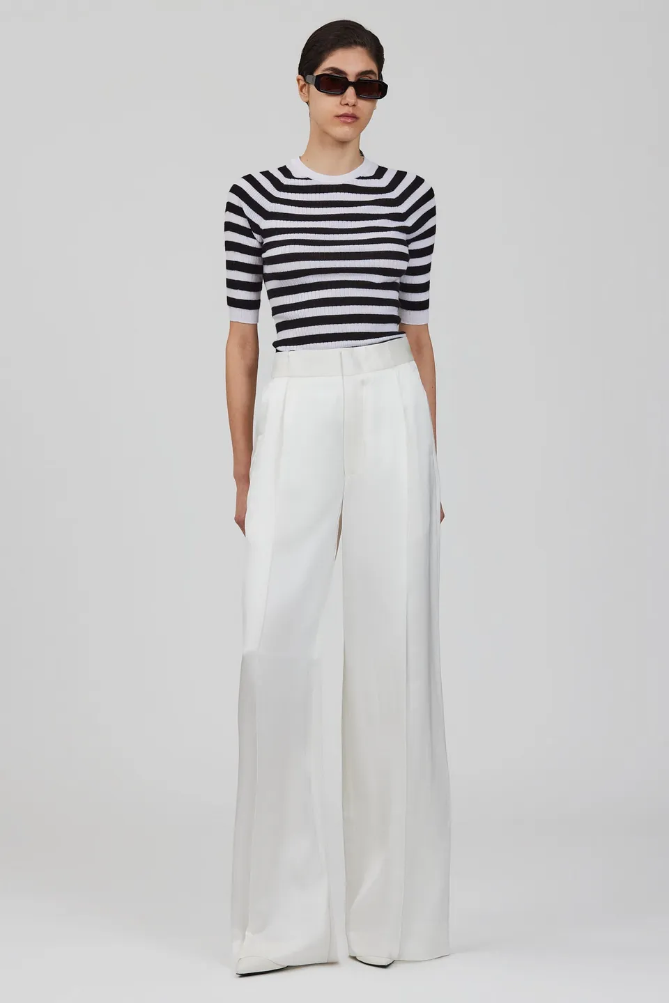 Sa Su Phi girocollo top in maglia cashmere seta