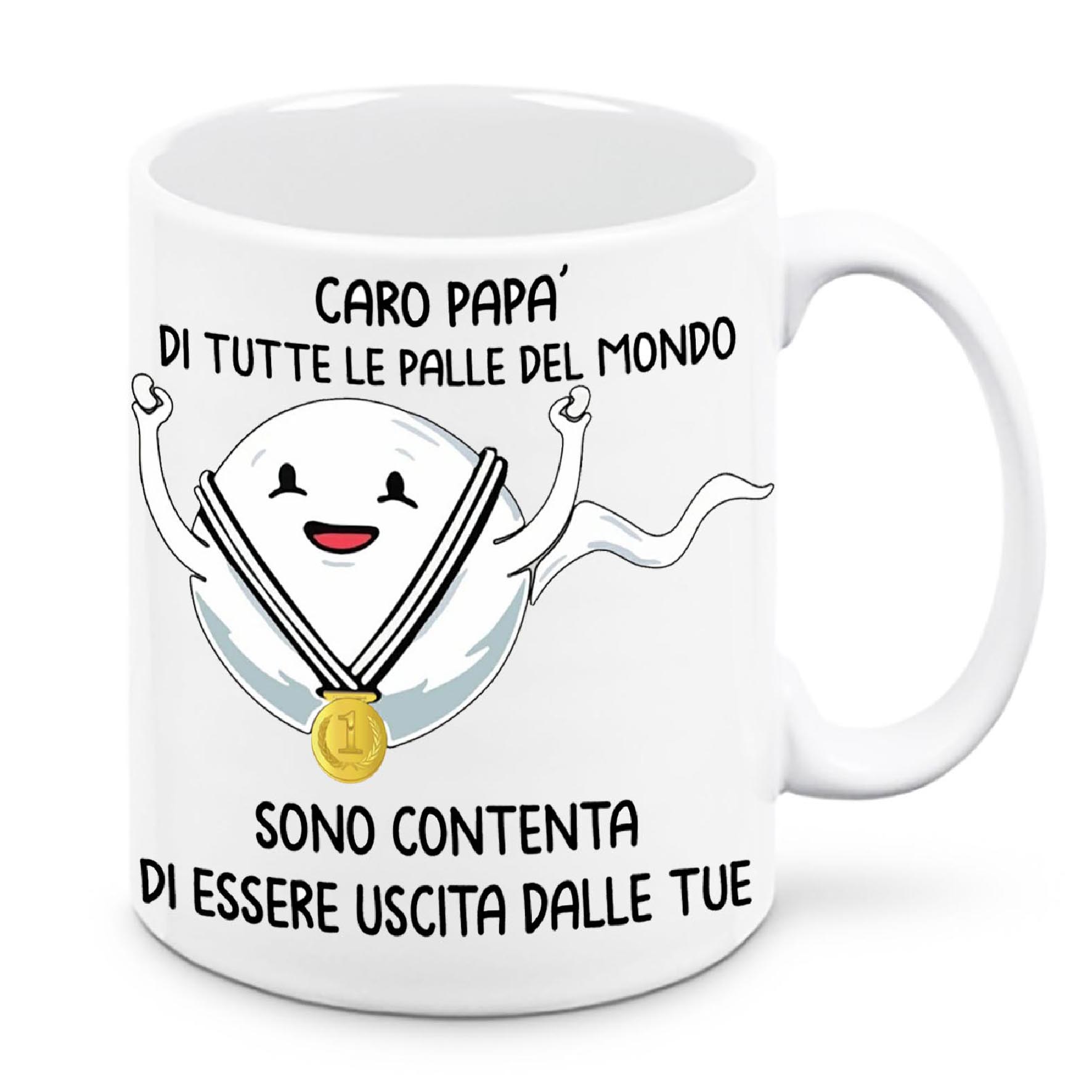 Mr. Gadgets Contento-Contenti-Contenta tazza festa papa