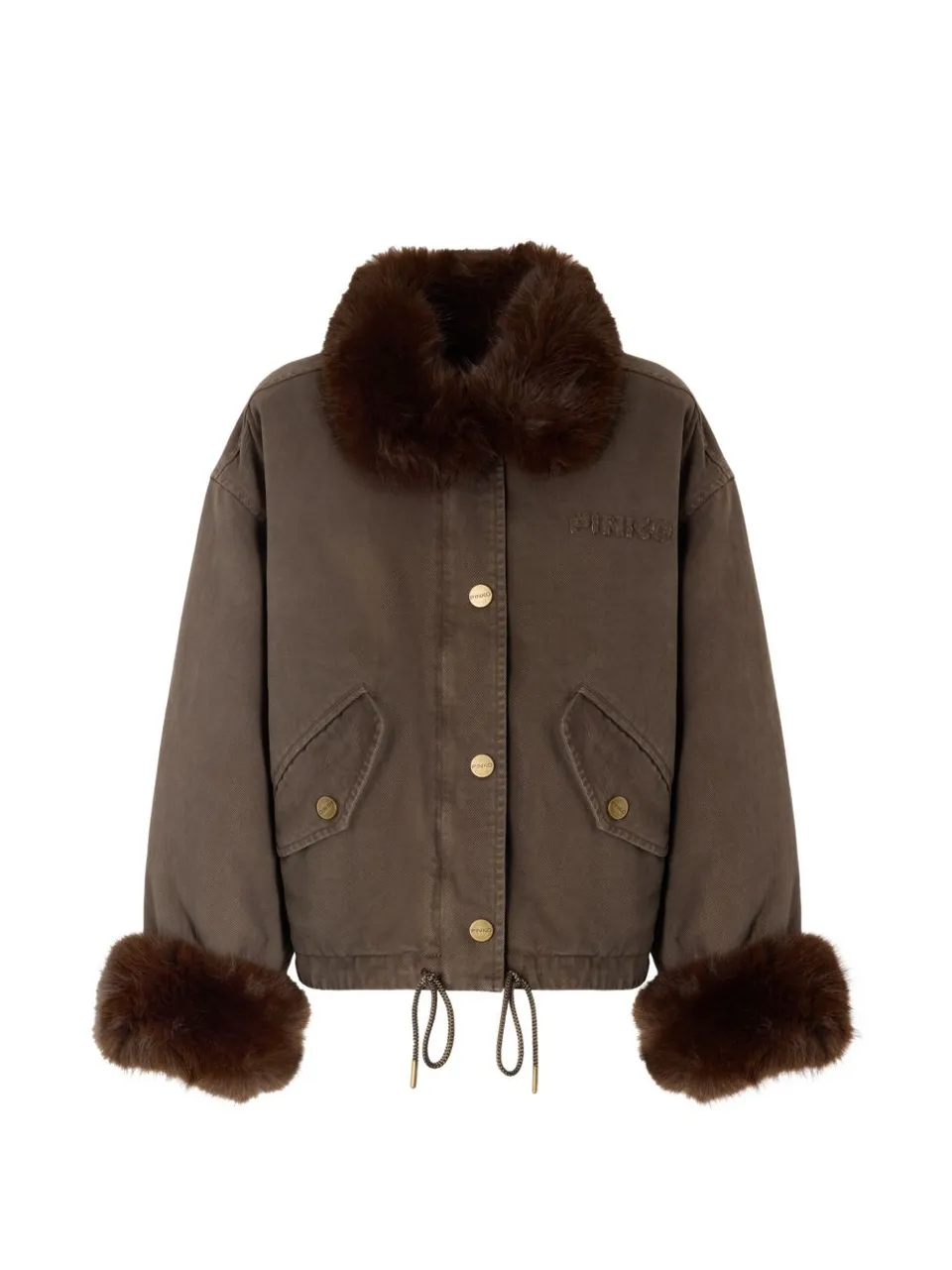Pinko 107219 A3GVL64 giubbotto marrone caffè