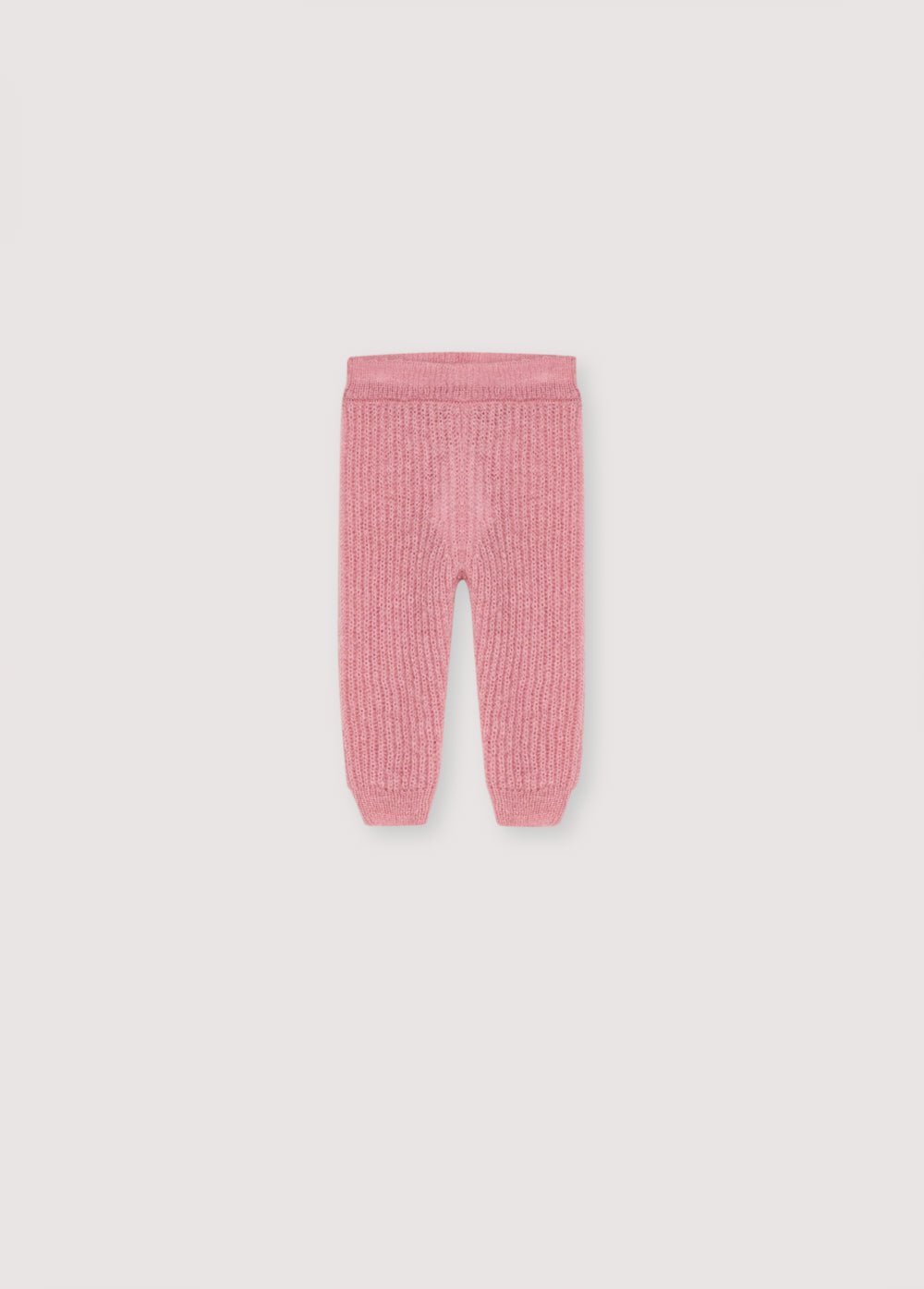 The New Society Lina Baby Knit Pant pantaloni rosa lana
