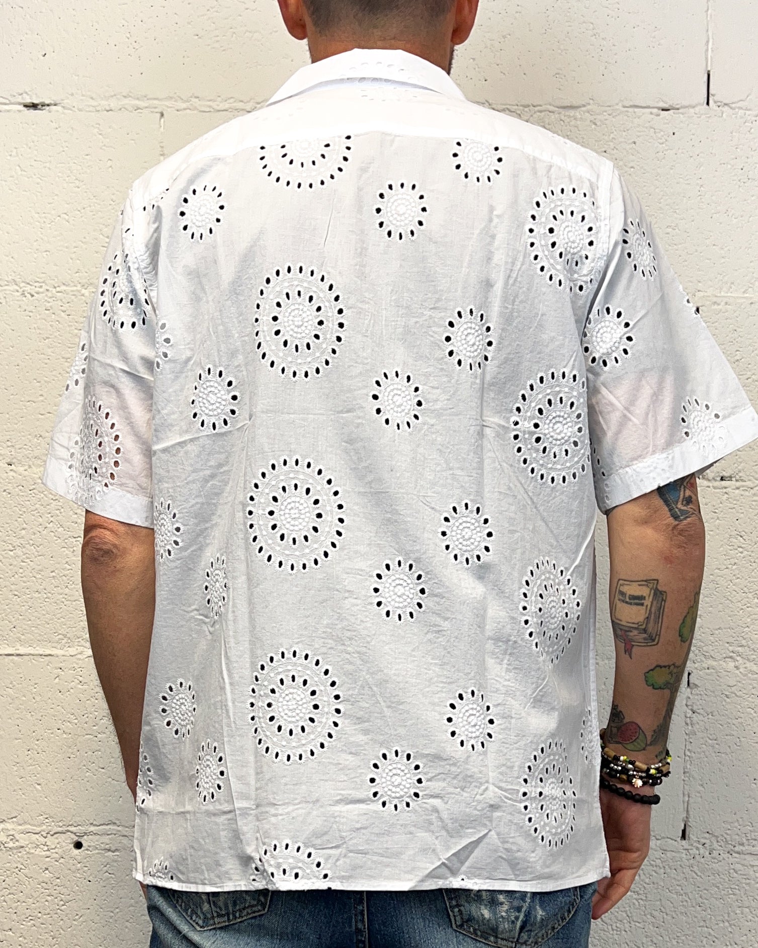 ONLYONE OVER-D Camicia Baronetto cotone operato regolare