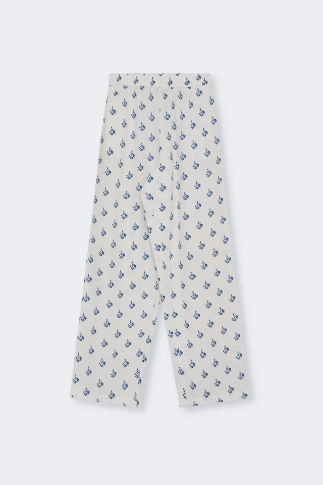 THE NEW SOCIETY Melissa pantalone donna fantasia lino
