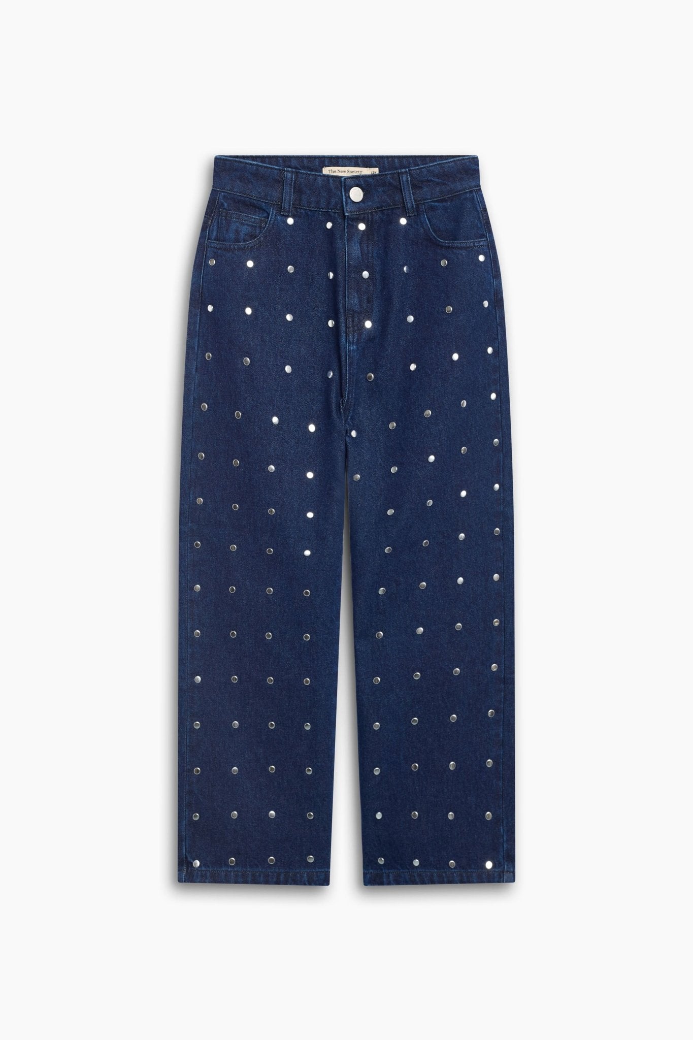 The New Society TNS Denim pantaloni teen borchie larghi
