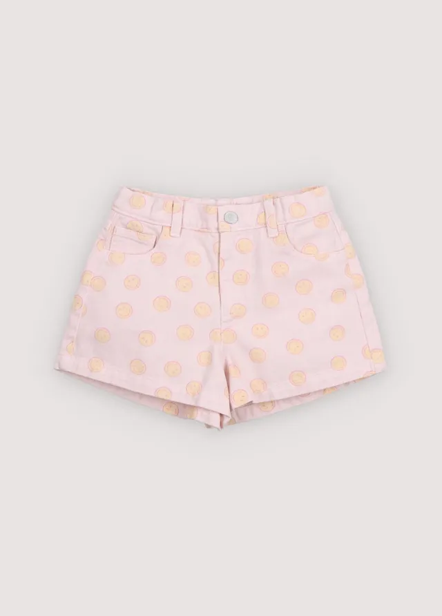 The New Society SmileyWorld Denim Short teen Smiley Print