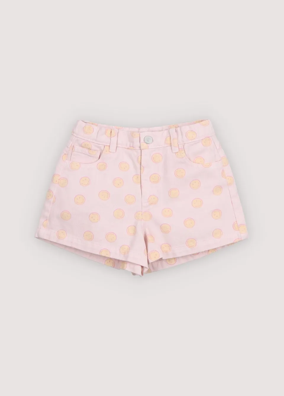 The New Society SmileyWorld Denim Short teen Smiley Print