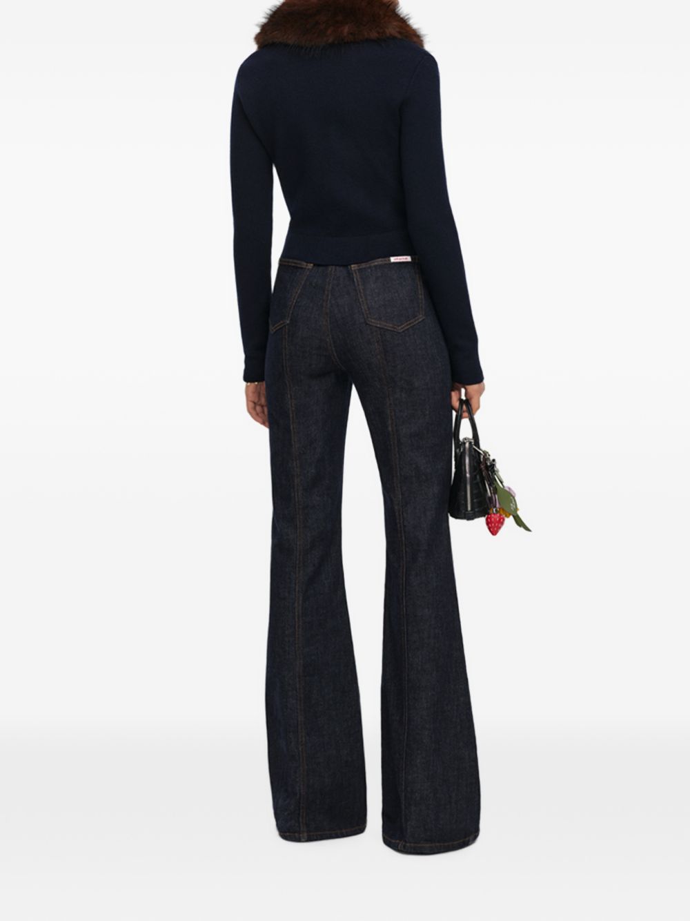 Self-Portrait AW26-148CA cardigan blu navy donna
