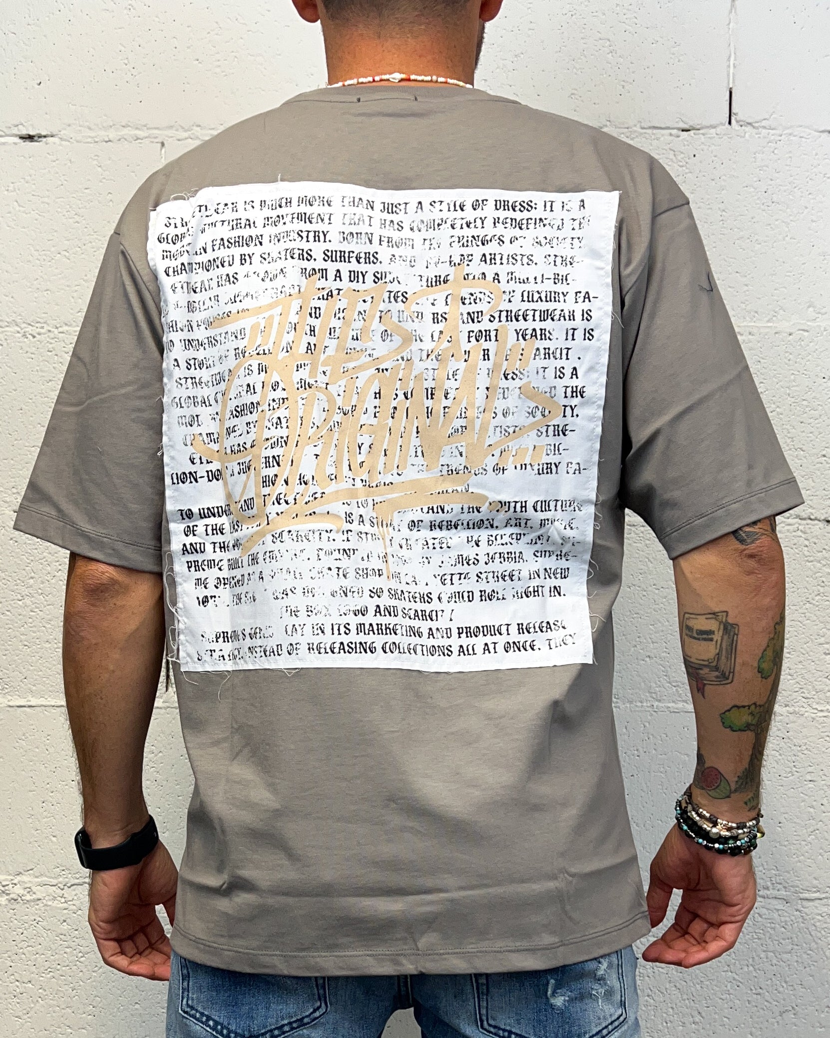 DROPIN Originals t-shirt oversize ferro vestibilita regolare