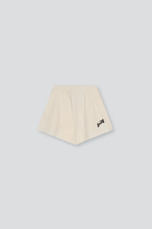 The New Society Mazus Teen shorts Ecru felpa cotone