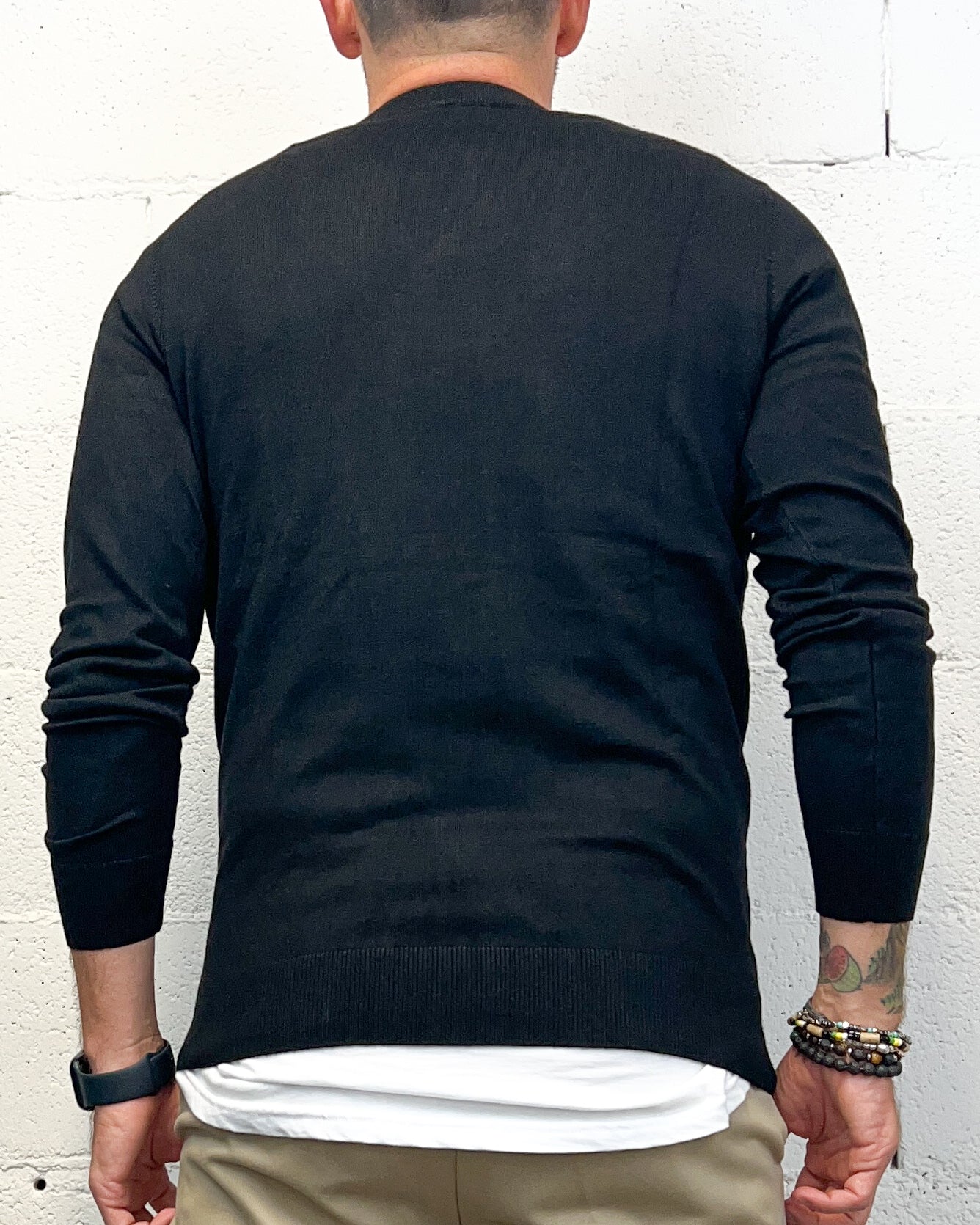ONLYONE OVER-D Silk Touch maglione nero