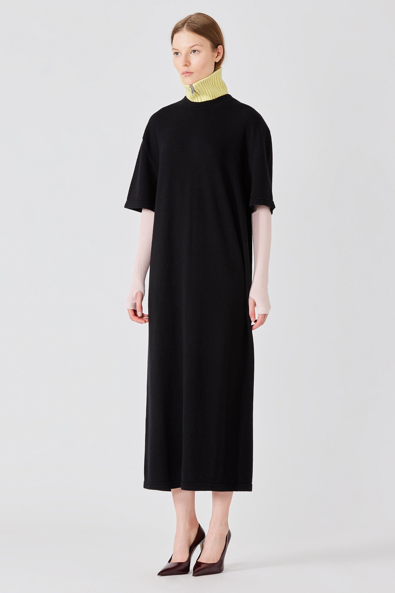 Sa Su Phi Vestito Maglia Lungo vestito cashmere nero