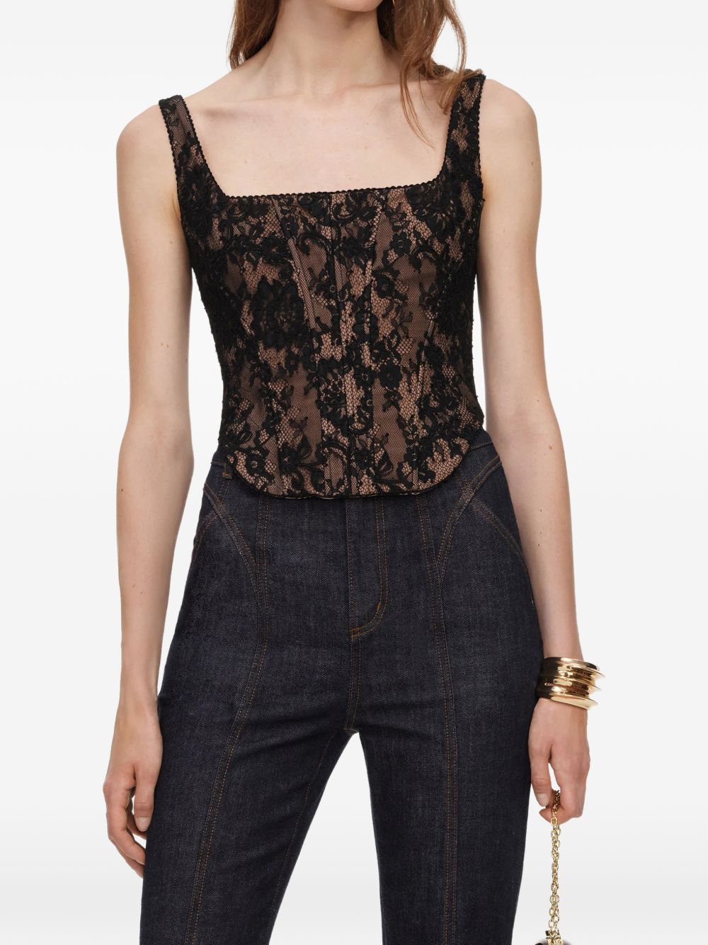 Self-Portrait AW26-004T top nero donna