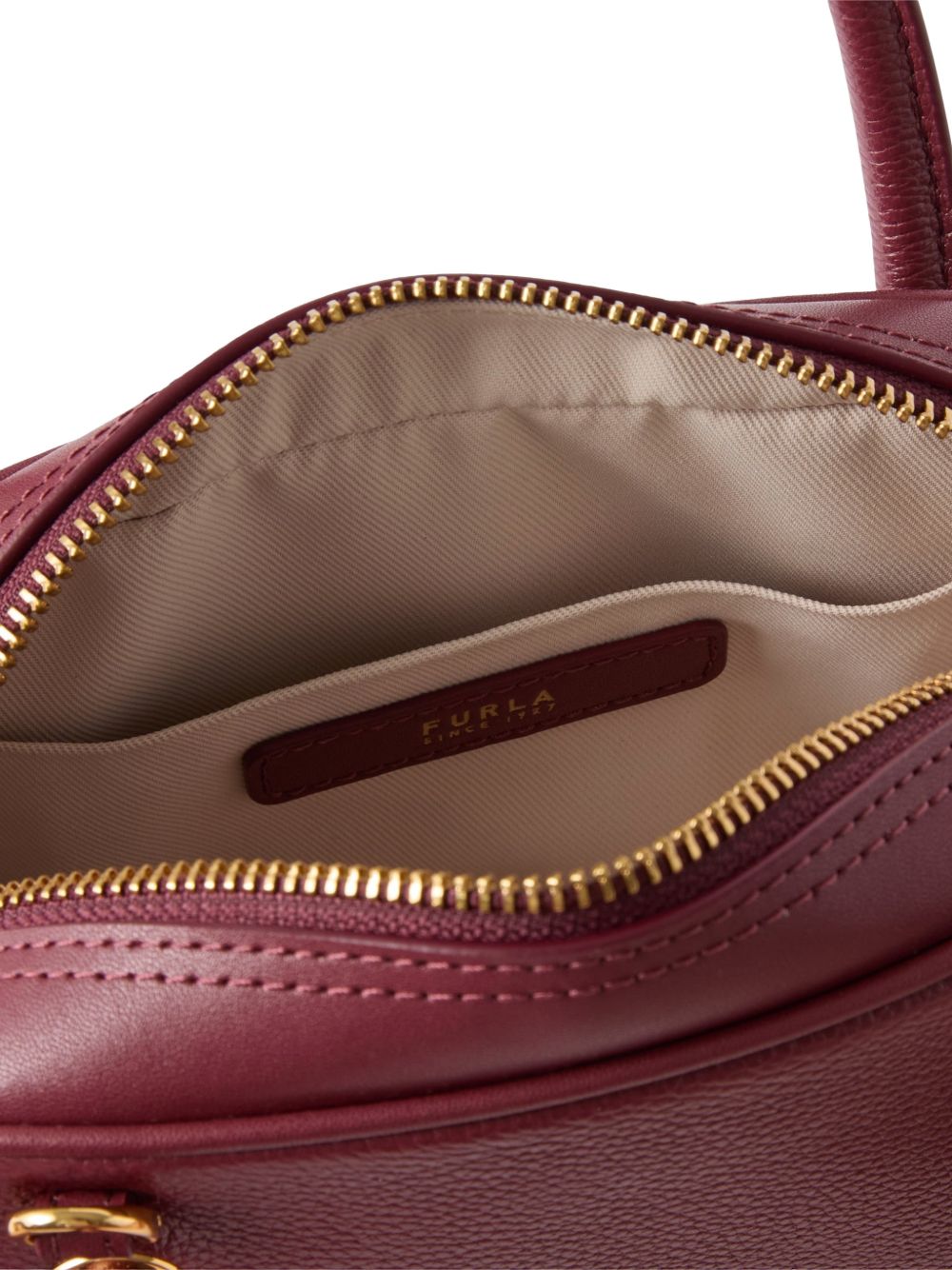 Furla WE00915 borsa a mano rossa pelle martellata
