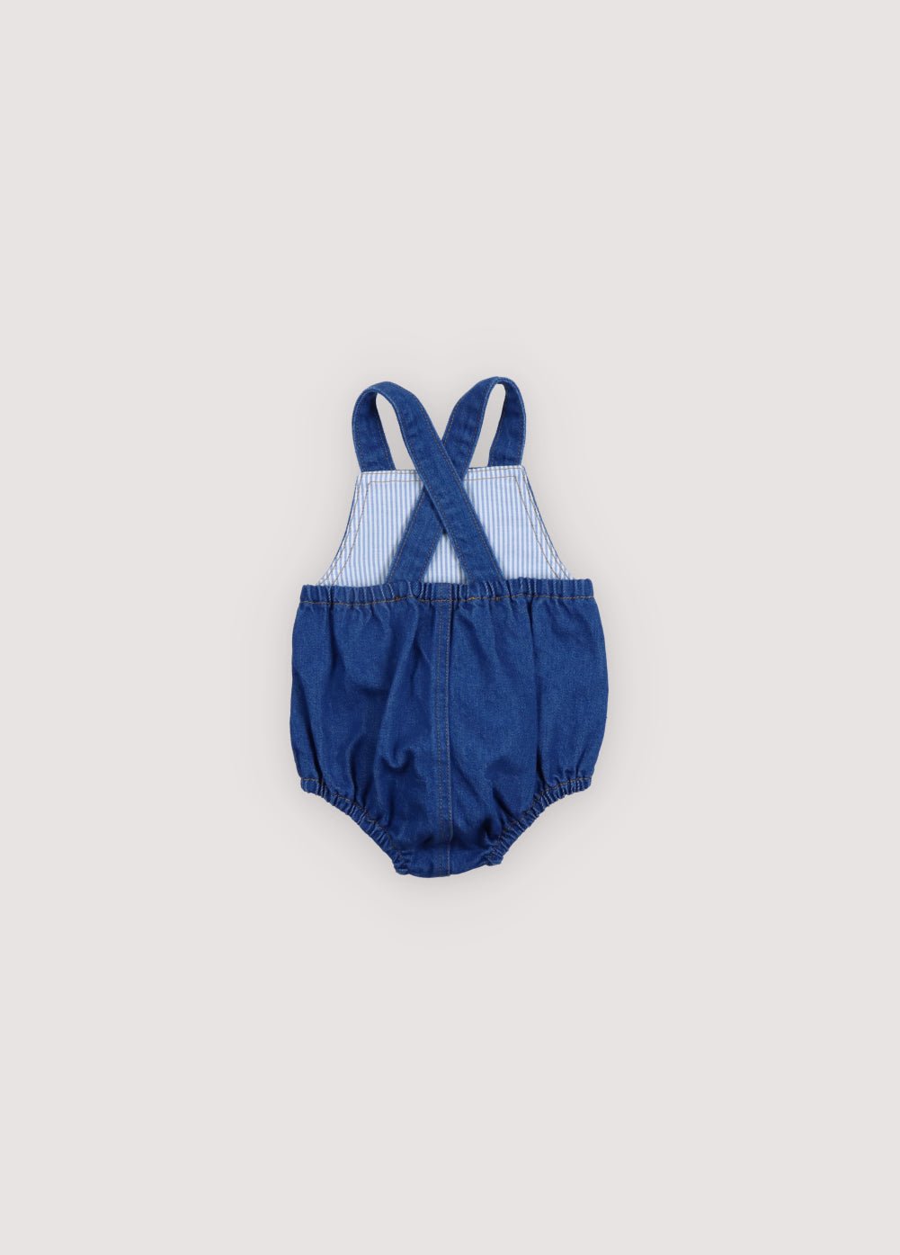 The New Society Tulip pagliaccetto denim blu cotone