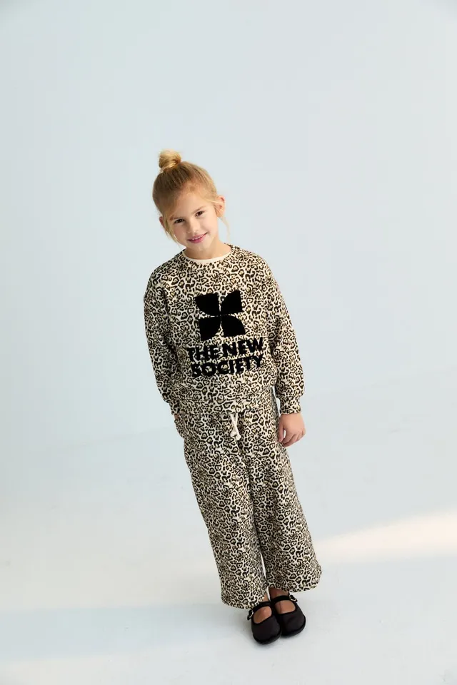 The New Society Nelia jogging teen stampa leopardo cotone