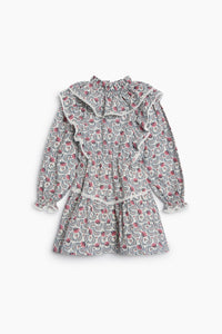 The New Society Nesta vestito donna cotone con rouches